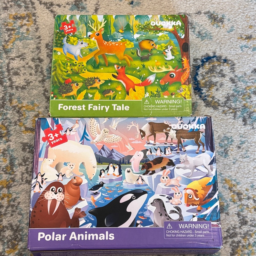 QUOKKA Colorful Animal Adventure Puzzle Set